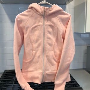Lululemon scuba jacket size 8 pink blush color